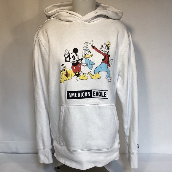 American Eagle Disney Hoodie with Mickey, Goofy Donald Duck & Pluto size medium - Picture 1 of 13